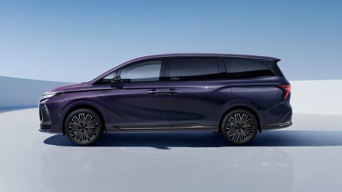 Forthing V9 PHEV, profil lateral complet